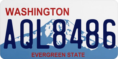 WA license plate AQL8486