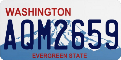 WA license plate AQM2659