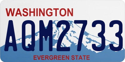 WA license plate AQM2733