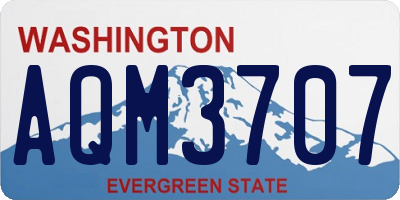 WA license plate AQM3707