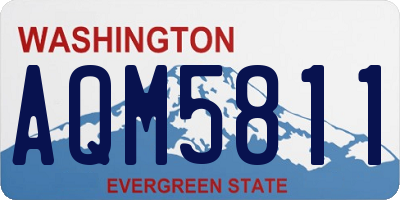 WA license plate AQM5811