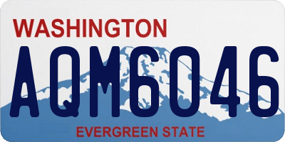WA license plate AQM6046