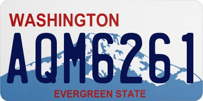 WA license plate AQM6261