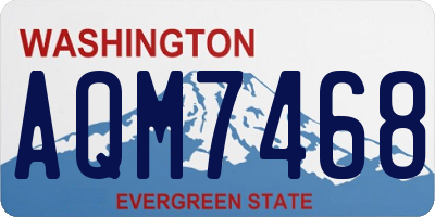 WA license plate AQM7468