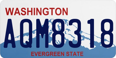 WA license plate AQM8318