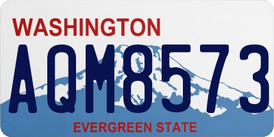 WA license plate AQM8573