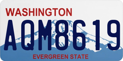 WA license plate AQM8619
