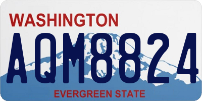 WA license plate AQM8824