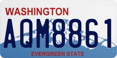 WA license plate AQM8861