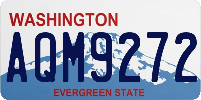 WA license plate AQM9272