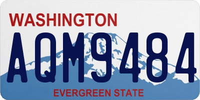 WA license plate AQM9484