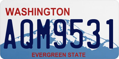 WA license plate AQM9531