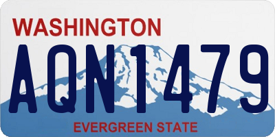 WA license plate AQN1479