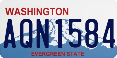 WA license plate AQN1584