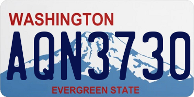 WA license plate AQN3730