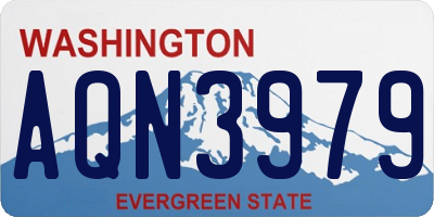 WA license plate AQN3979