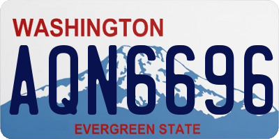 WA license plate AQN6696