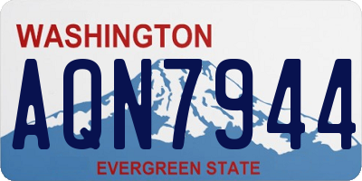 WA license plate AQN7944