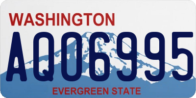 WA license plate AQO6995