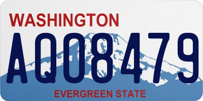 WA license plate AQO8479