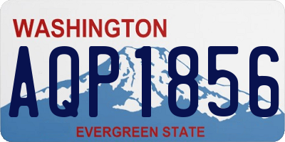 WA license plate AQP1856