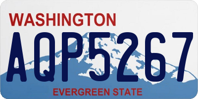 WA license plate AQP5267