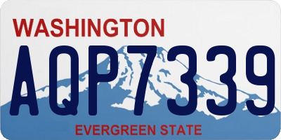 WA license plate AQP7339