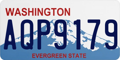 WA license plate AQP9179