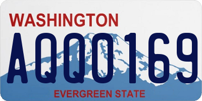 WA license plate AQQ0169