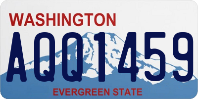 WA license plate AQQ1459