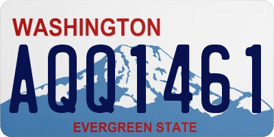 WA license plate AQQ1461