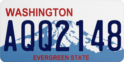 WA license plate AQQ2148