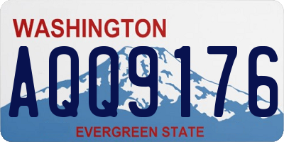 WA license plate AQQ9176
