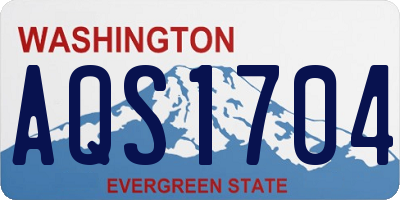 WA license plate AQS1704