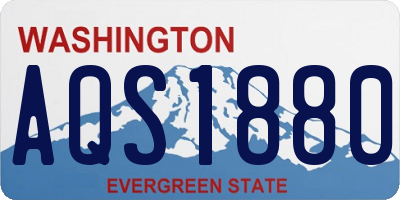 WA license plate AQS1880