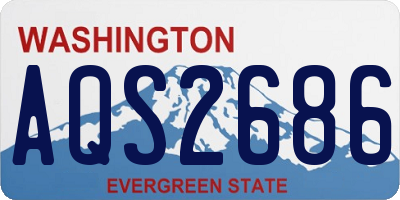 WA license plate AQS2686