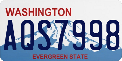 WA license plate AQS7998
