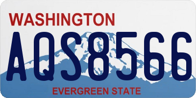 WA license plate AQS8566