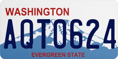 WA license plate AQT0624
