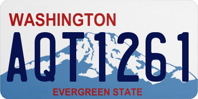 WA license plate AQT1261