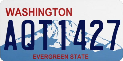 WA license plate AQT1427