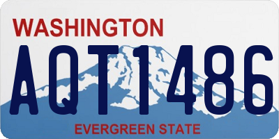 WA license plate AQT1486