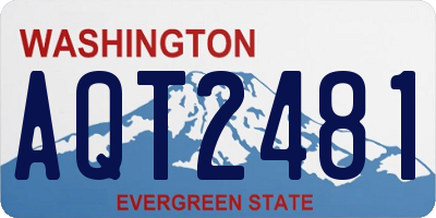 WA license plate AQT2481
