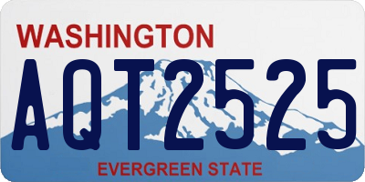 WA license plate AQT2525