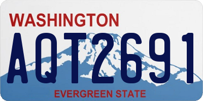 WA license plate AQT2691