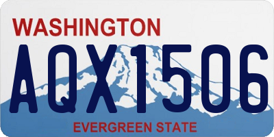 WA license plate AQX1506