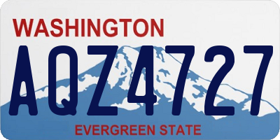 WA license plate AQZ4727