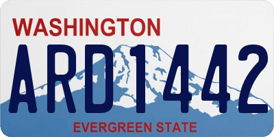 WA license plate ARD1442