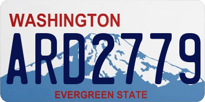 WA license plate ARD2779