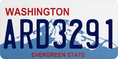WA license plate ARD3291